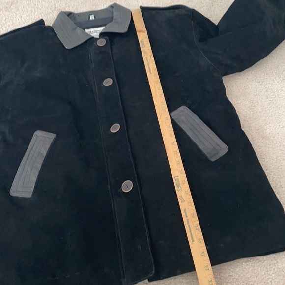 The Leather Warehouse suede and leather 1990s Y2K new with tags dead stock coat - Picture 7 of 12